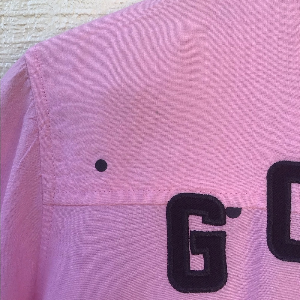 Lazy Oaf Go Away pink polka dot button up shirt dress - Picture 13 of 16